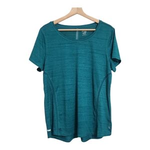 Danskin Now Drimore Athletic Tshirt Womens XXL Green/Teal